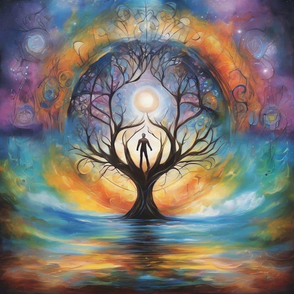 Ανθρώπινη φιγούρα κάτω από δέντρο που συμβολίζει το πρώτο και πιο δύσκολο βήμα.